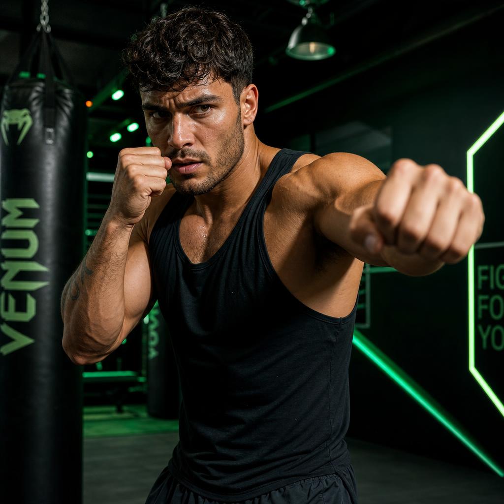 Pessoa treinando com disciplina